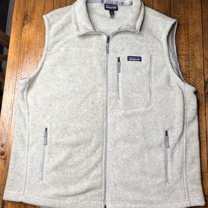 Patagonia Mens Fleece Zip Up Gray Vest XL